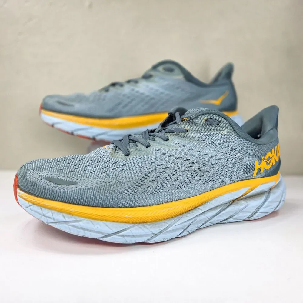 HOKA Clifton 8 Goblin Blue Mountain Spring Running Shoes Men’s 12